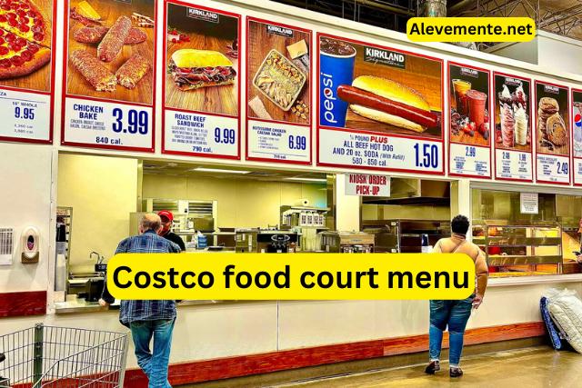 Costco food court menu 2024