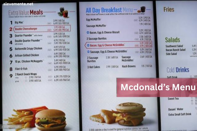 Mcdonald’s Menu - Enjoy Delicious Food at Affordable Price